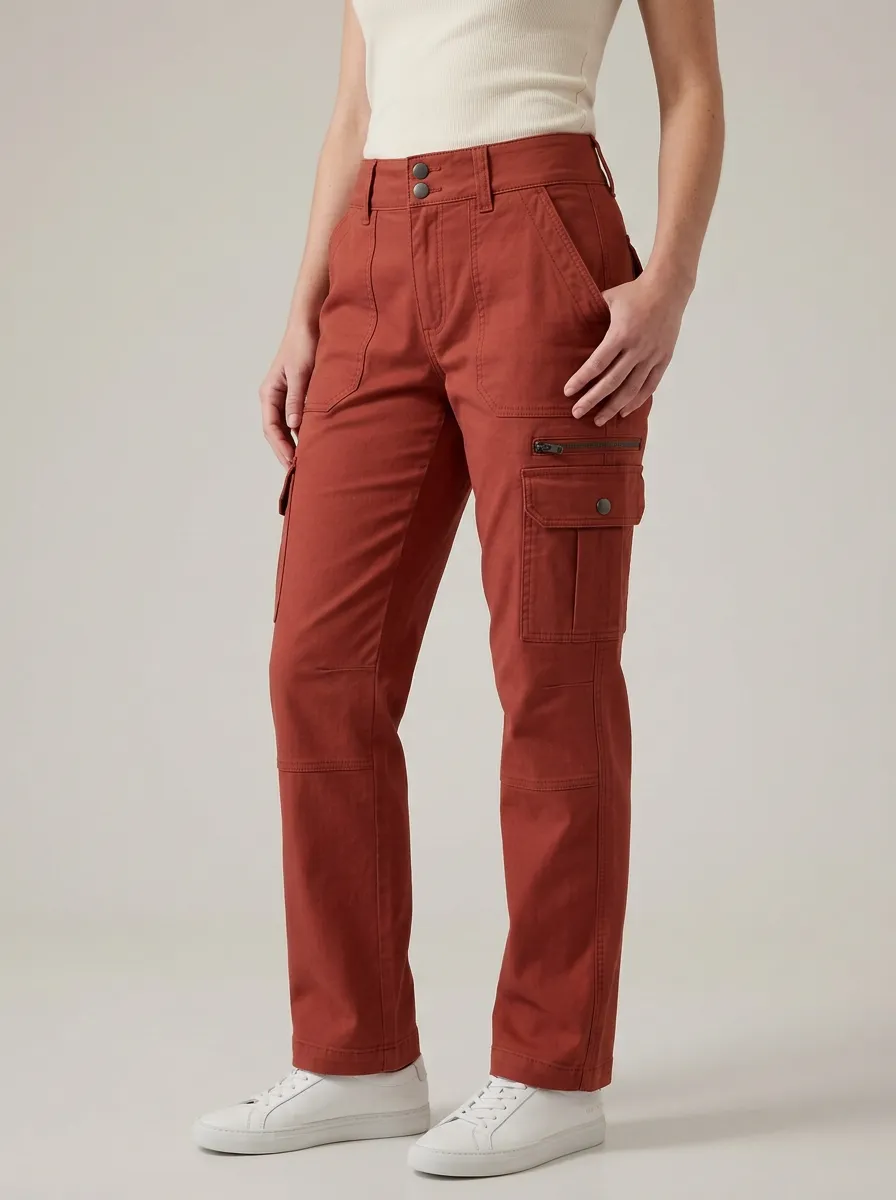 Women's Utility Comfort Straight Multi-Pocket Pants