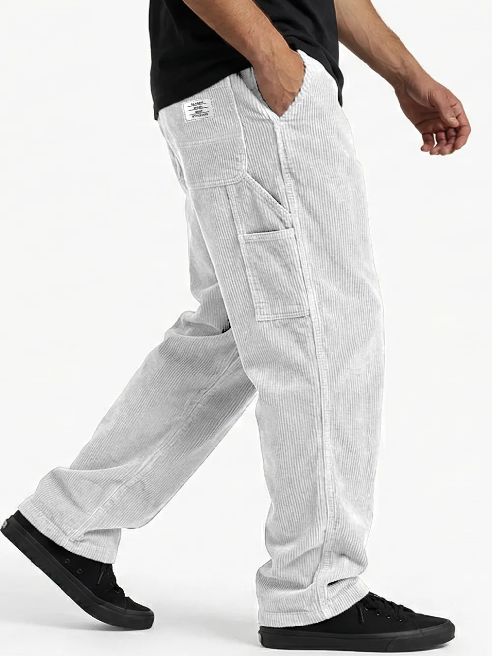 Corduroy Seamed Detail Pants