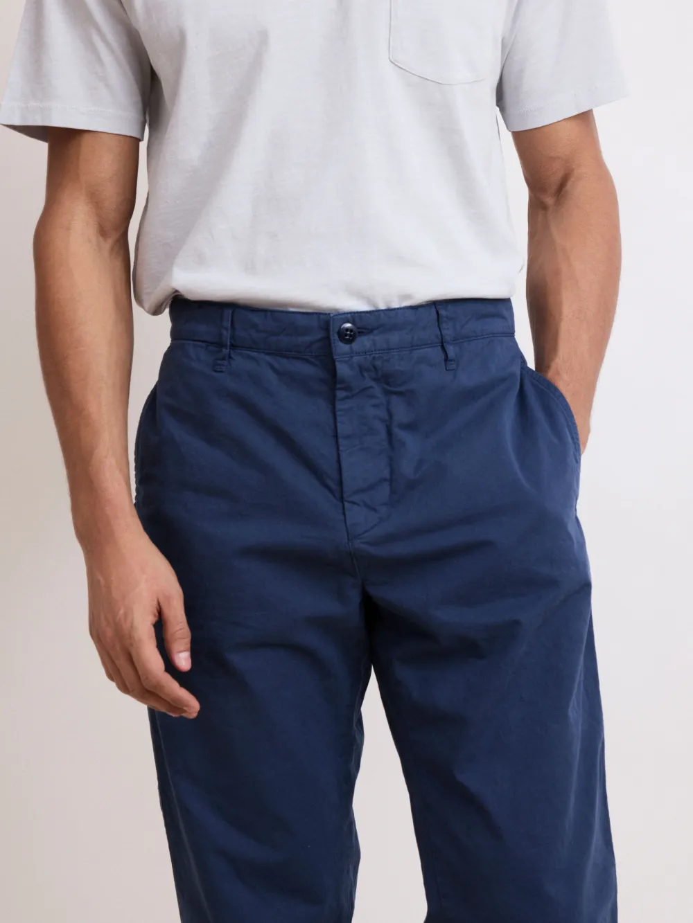Men's Casual Style Deep Blue Pants