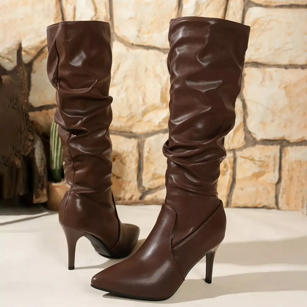 Refined Pointed Toe Stiletto Boots