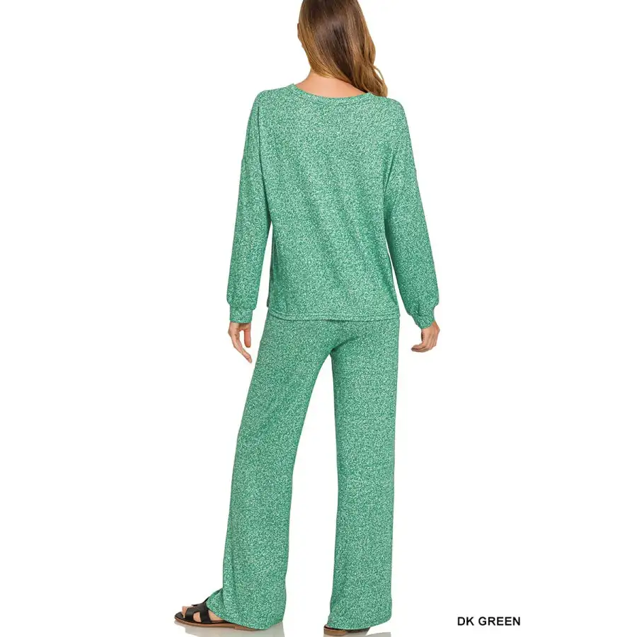 Soft Melange Long Sleeve Tee & Pants Set