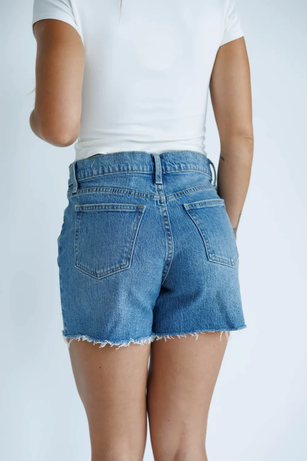 Classic Cotton Denim Shorts