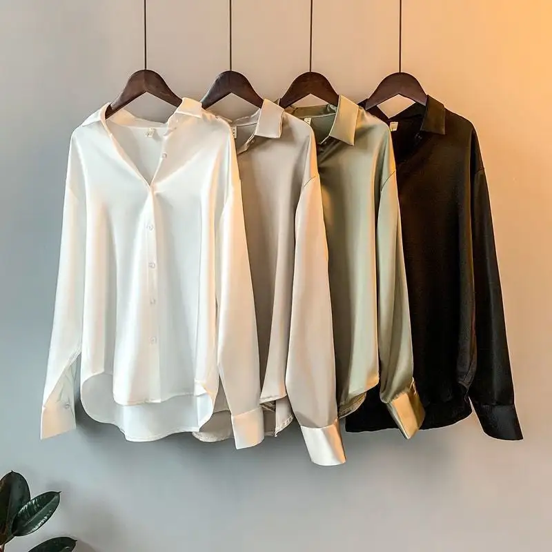 Textural Button Up Button Front Blouse