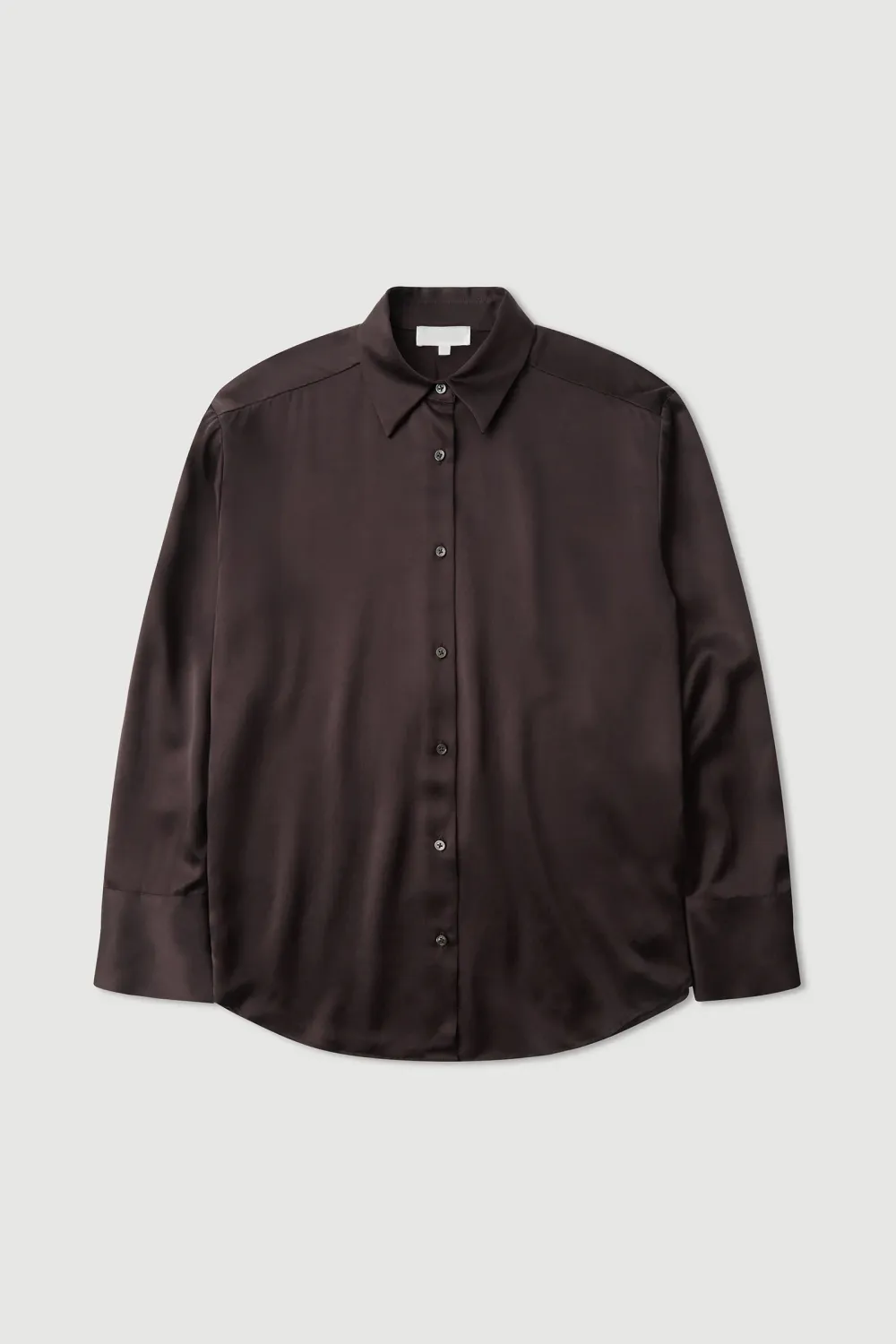 Box Pleated Silk Women's Shirt