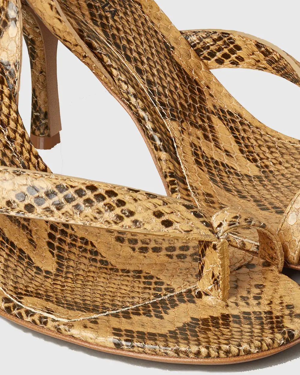 Spiral Snake Sandals in Yellow