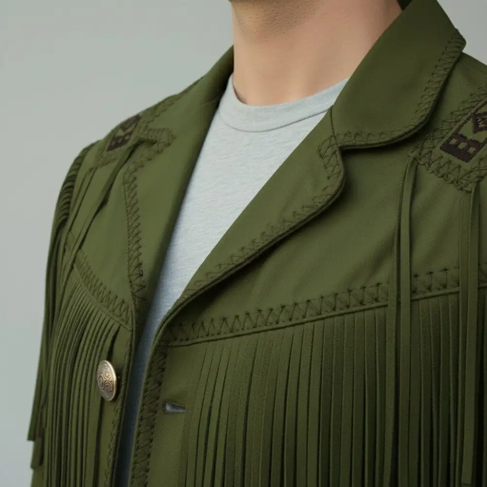 Modern Suede Western Fringe Jacket