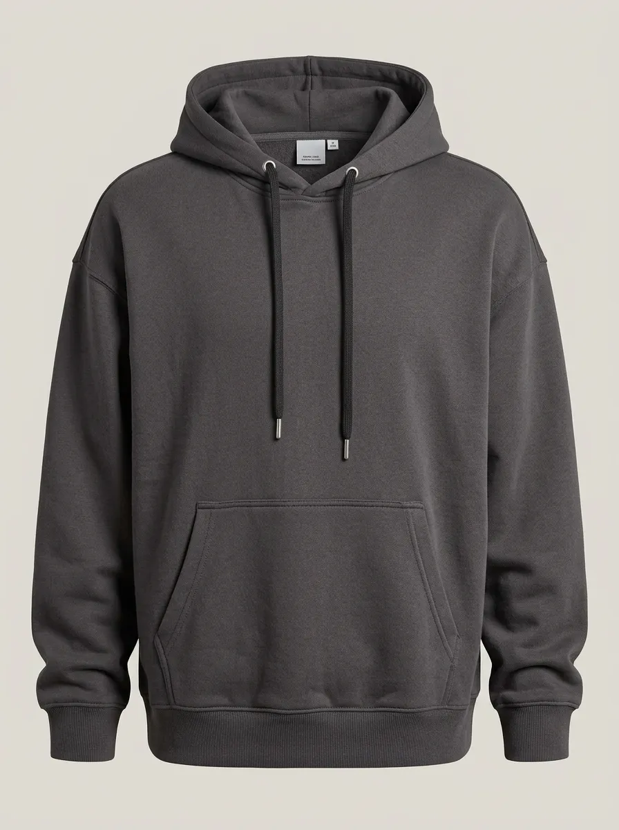 Casual Minimalist Solid Outdoor Look Men's Hoodie