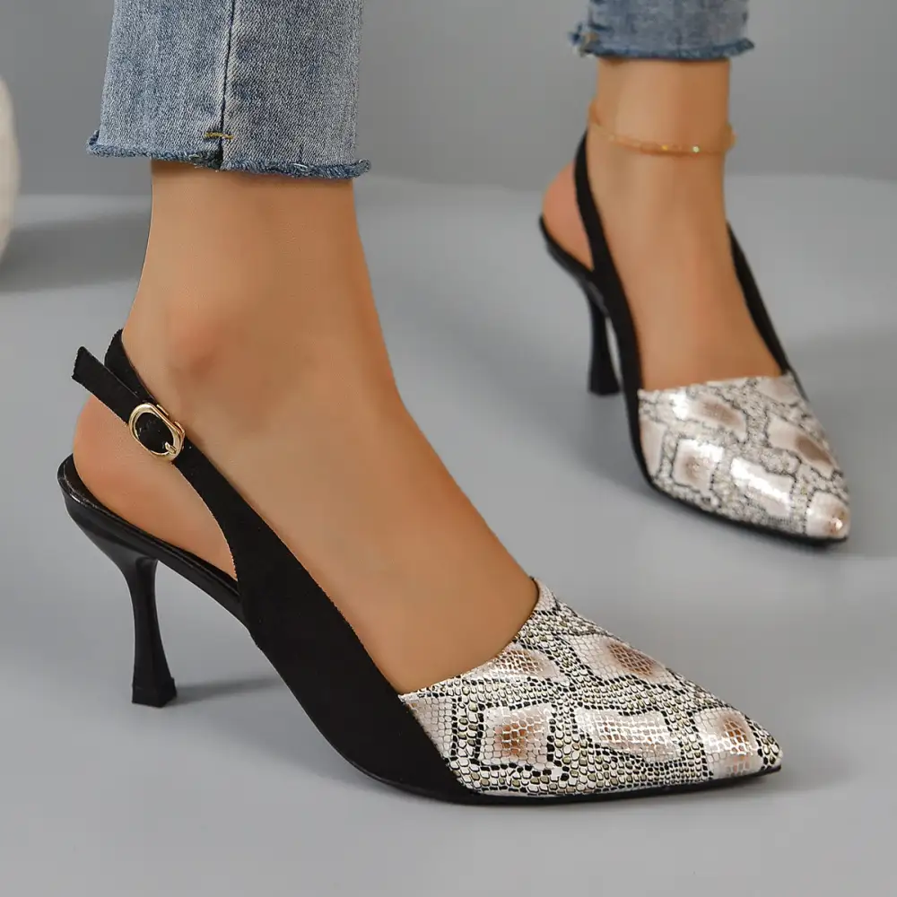 Pointed Toe Stiletto Sandals