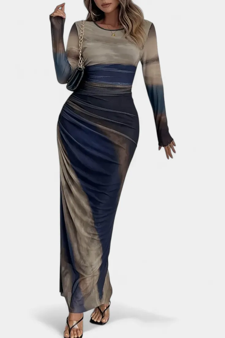 Cape Maxi Dress