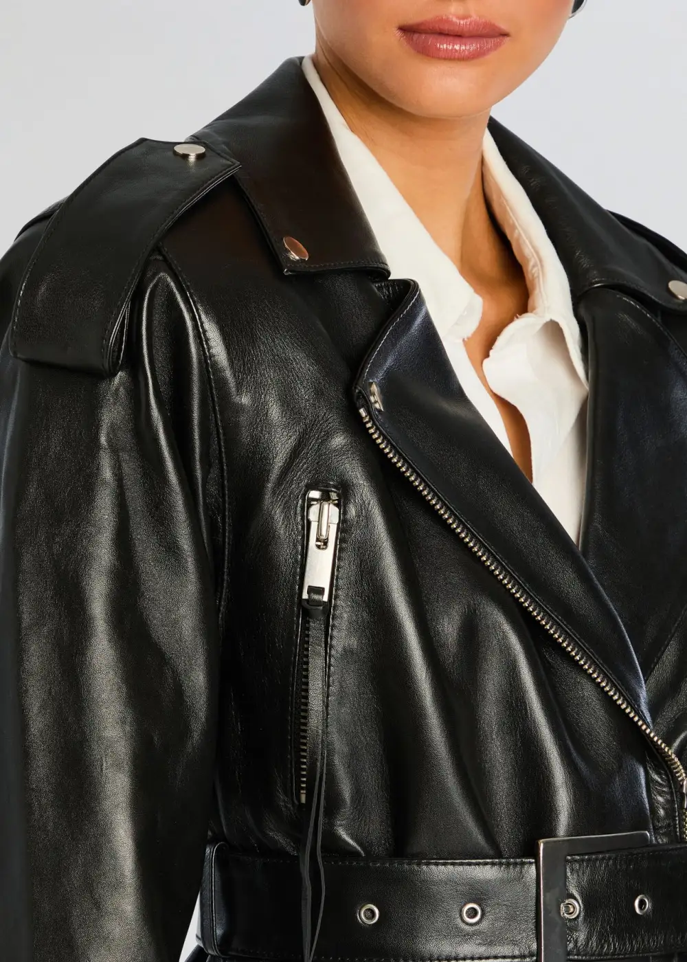 Leather Trench Coat