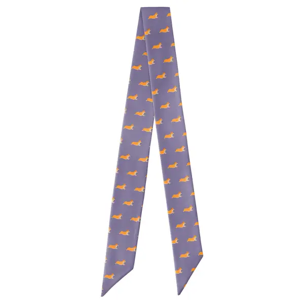 Corgi Motif Hair Scarf
