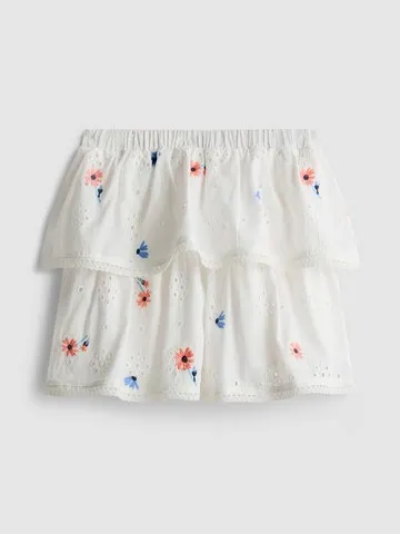 1.5-8yrs | Broderie Anglaise Tiered Skirt