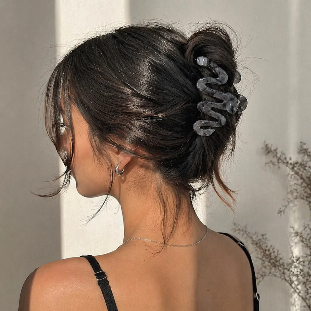 Iridescent Wavy Hair Clip