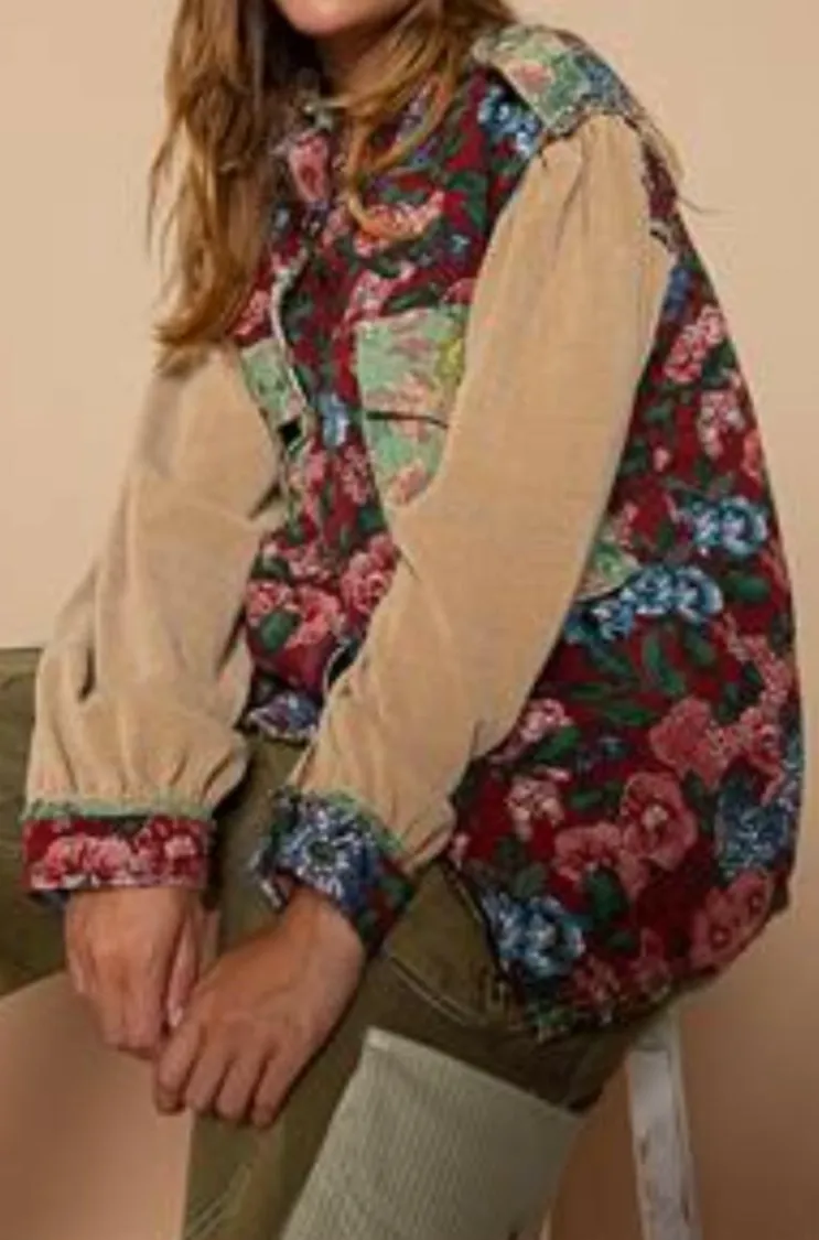 Floral Soft Shacket Jacket