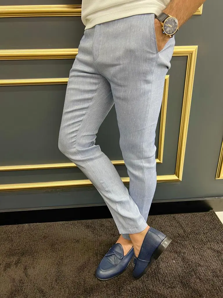 Streamlined Slim Fit Refined Tailored Trousers