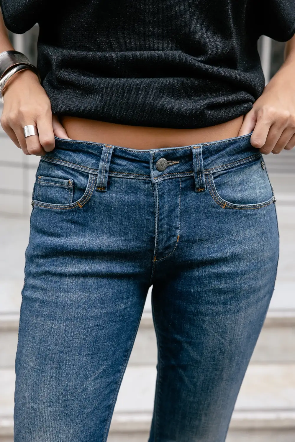 Women's Versatile Classic Denim Jeans