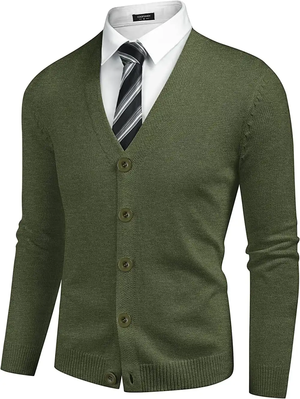 V Neck Lightweight Button Down Knitted Sweater Jeans