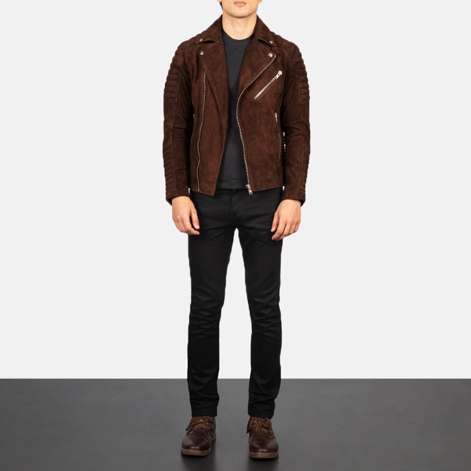 Men's Refined Biker Suede Jacket