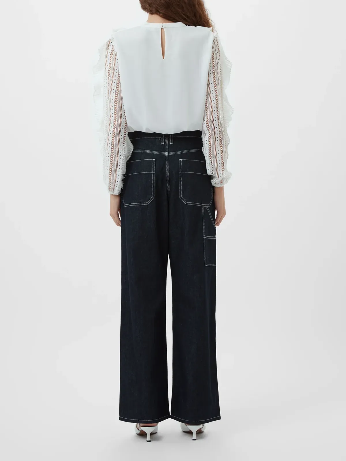 Cotton Sweat-Wicking Art Ruffled Shirt
