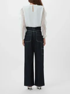 Cotton Sweat-Wicking Art Ruffled Shirt