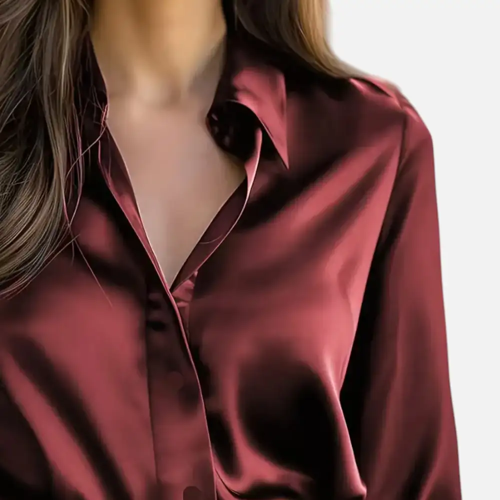 Satin Blouse Long Sleeve Elegance