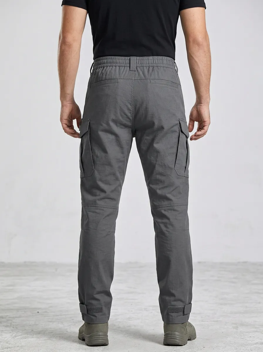 Technical-Look Utility Cargo Trousers with Field-Inspired Detailing