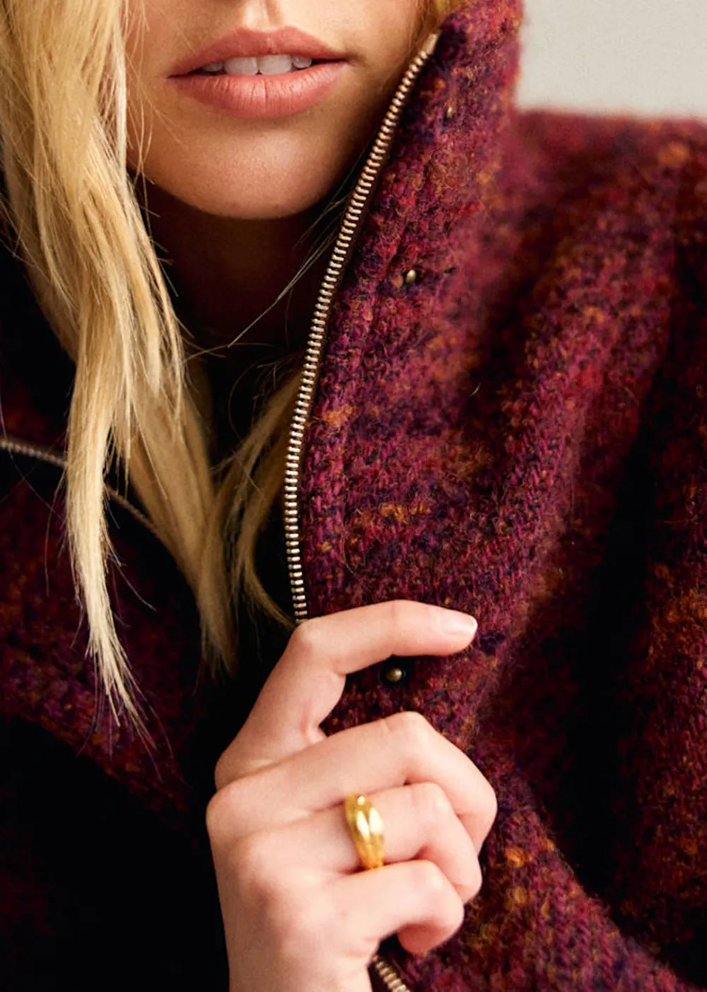 Heavy Wool Mid-Length Coat
