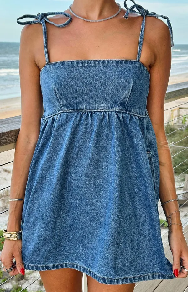 Tie Strap Tie Strap Mini Dress