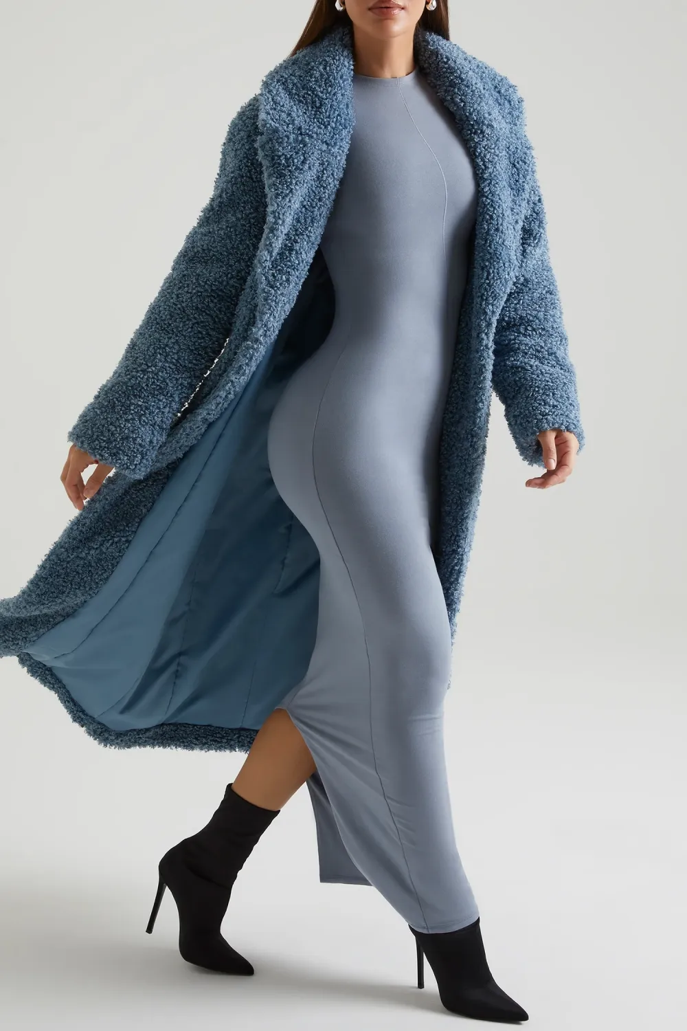 Soft And Wide Casual Long Warm Coat