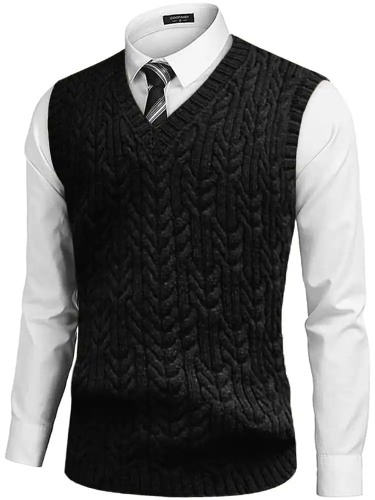 Layering V-Neck Suit Vest