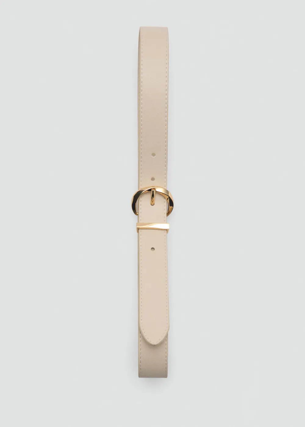 Casual Style Oval Buckle Belts