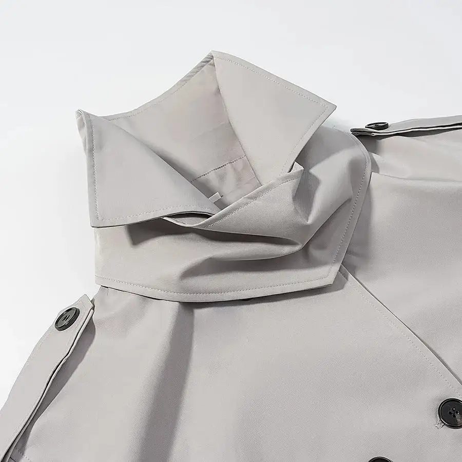 Polished Patch Pocket Trench Coat