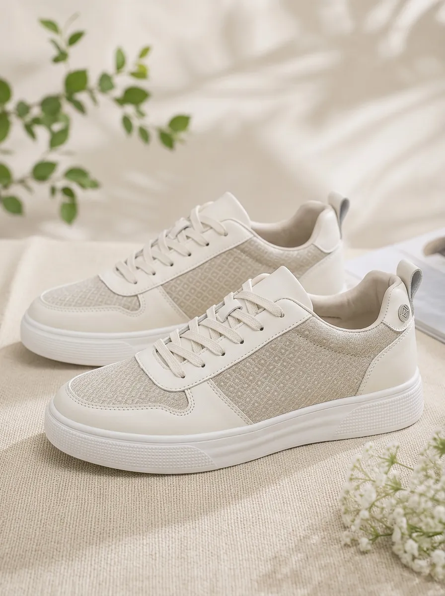 Men's Casual Geometric Pattern Printed Sneakers