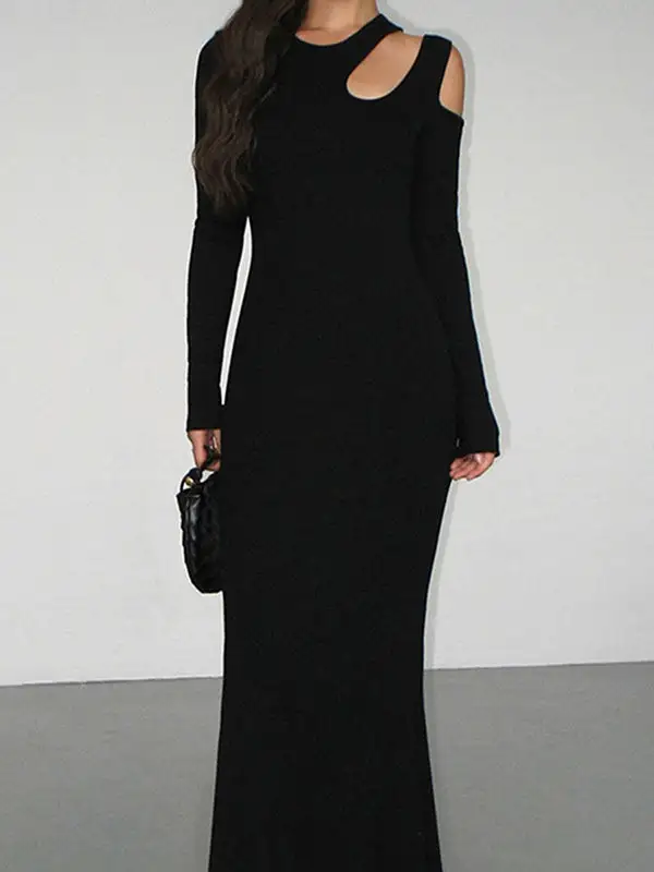 Skinny Long Maxi Dress