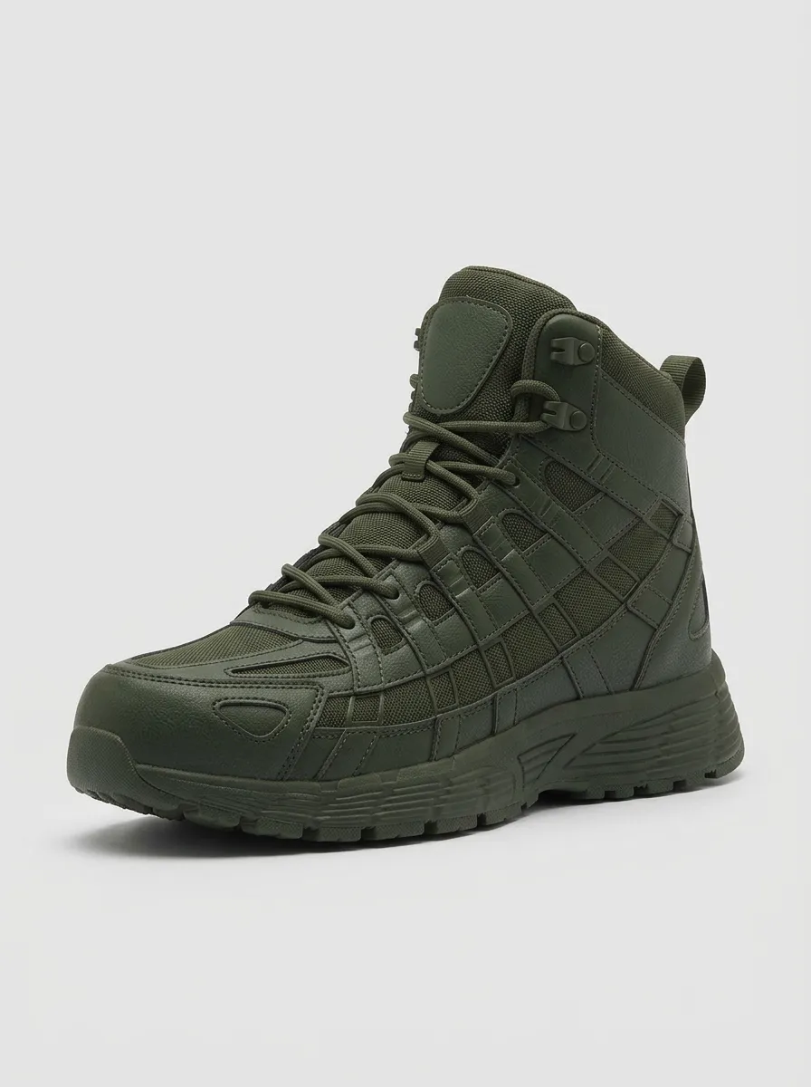 Men's D-Ring Multi-Panel Tactical Work Boots