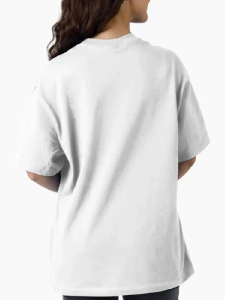 Lady Floral Lettering Round-neck Short-sleeved T-shirt