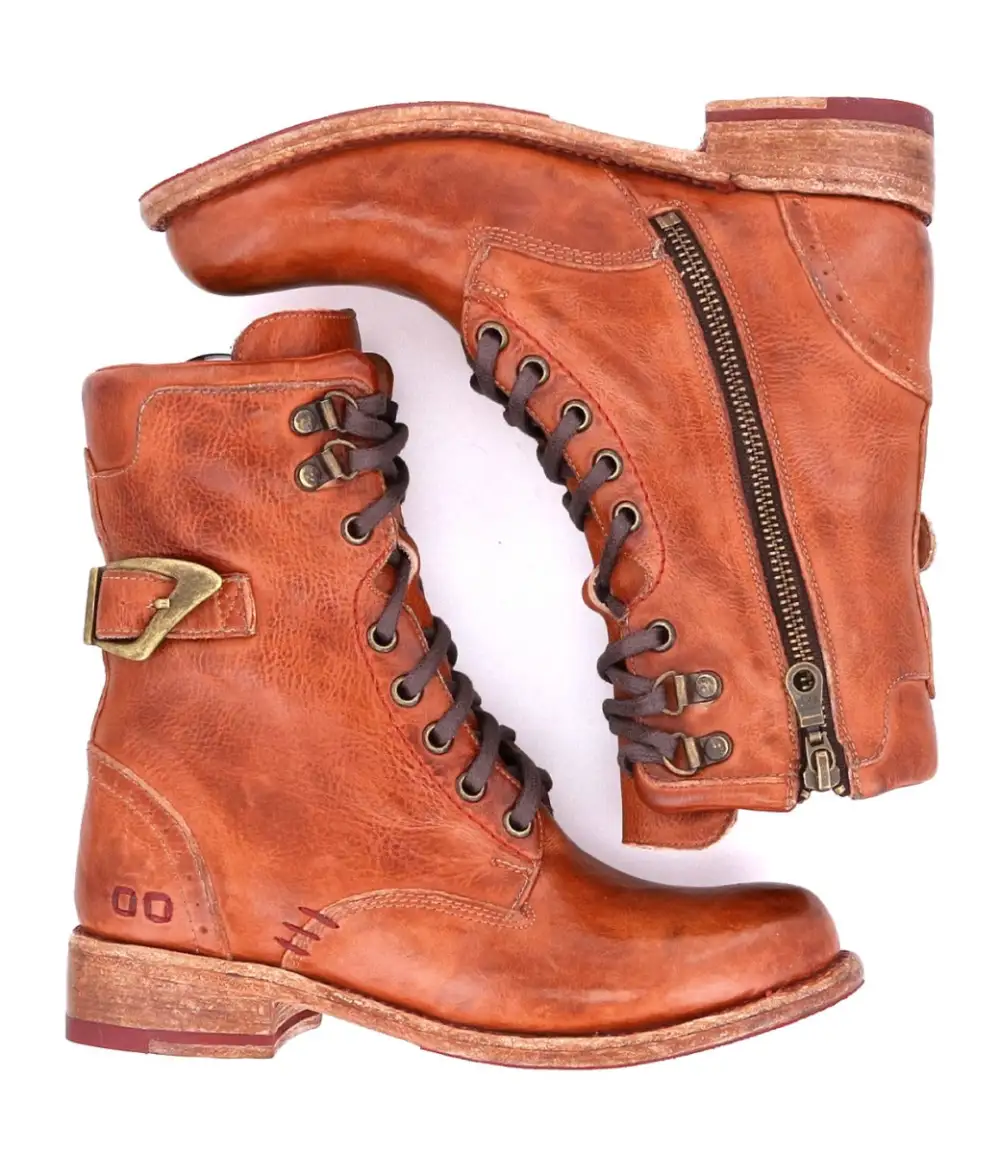 Wingtip Lace-Up Combat Boots