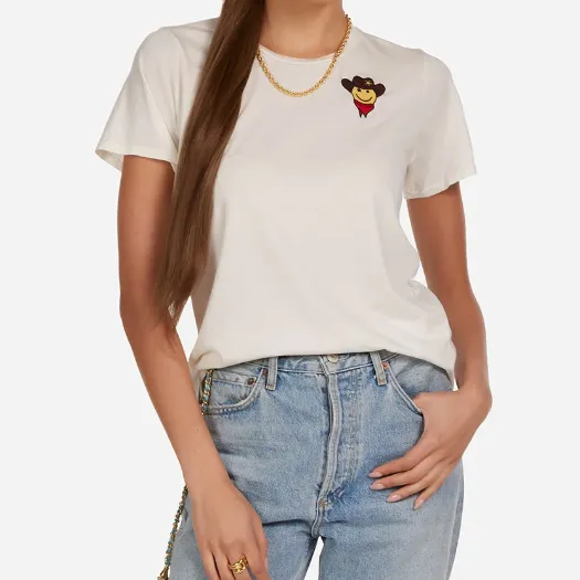 Embroidered Cowboy Graphic Tee