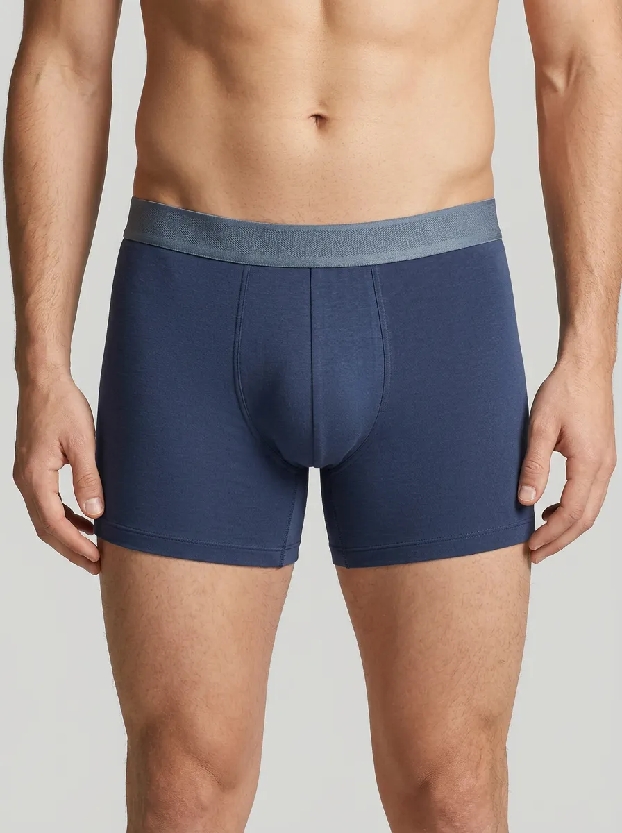 Minimalist Boxer-Brief Elastic-Waistband Men's Three-Pack Boxer Briefs