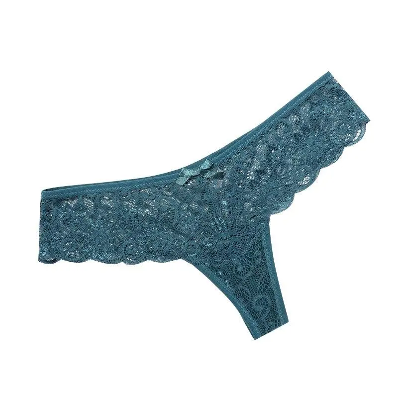 Polished Lace Bow-Detail Briefs