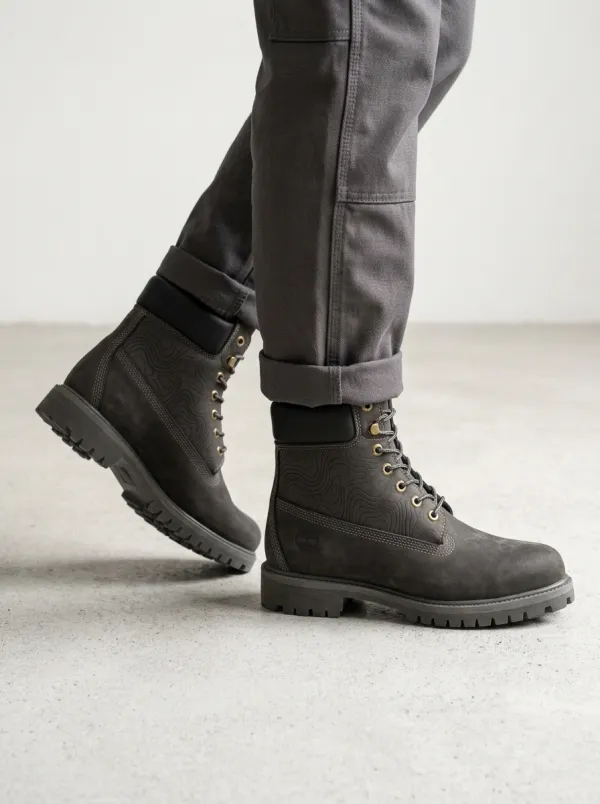 Unisex Outdoor Enthusiast Topographic Map Print Work Boots