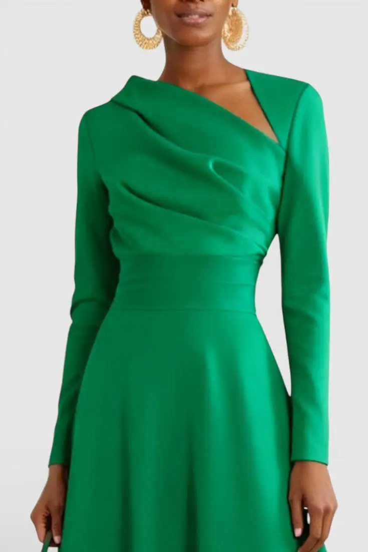 Asymmetric Midi Dress