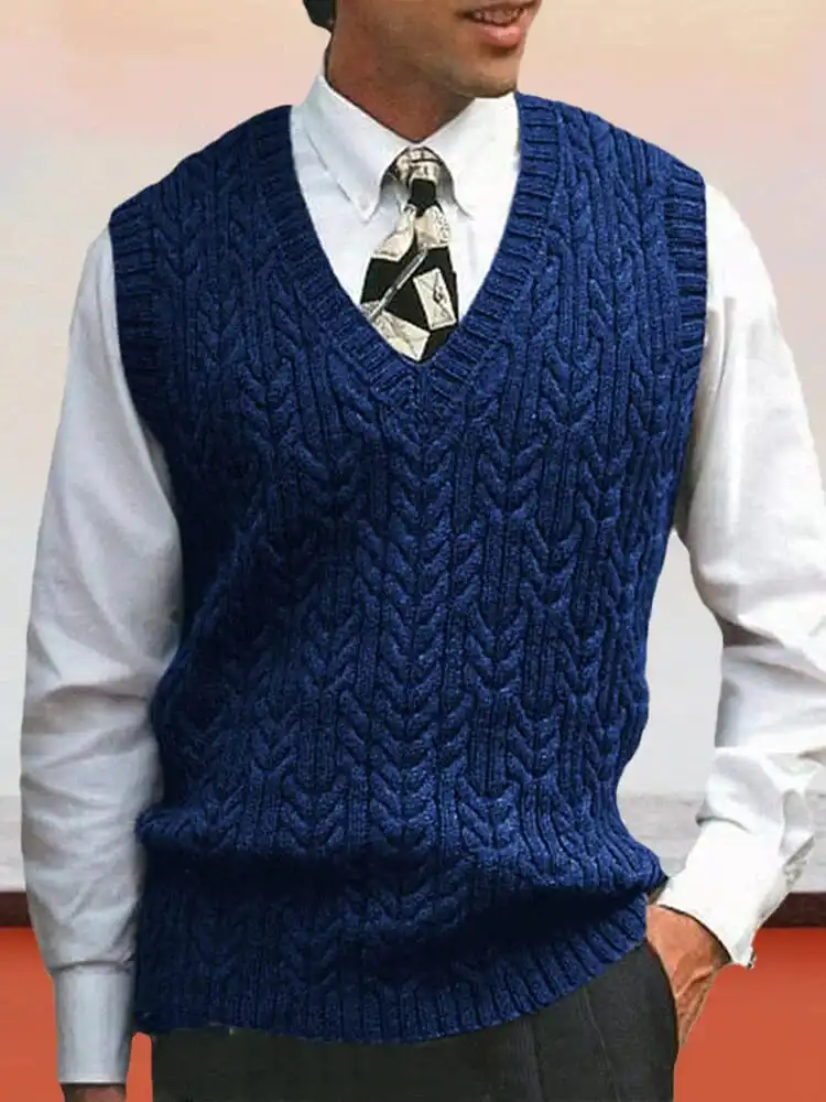 Layering V-Neck Suit Vest