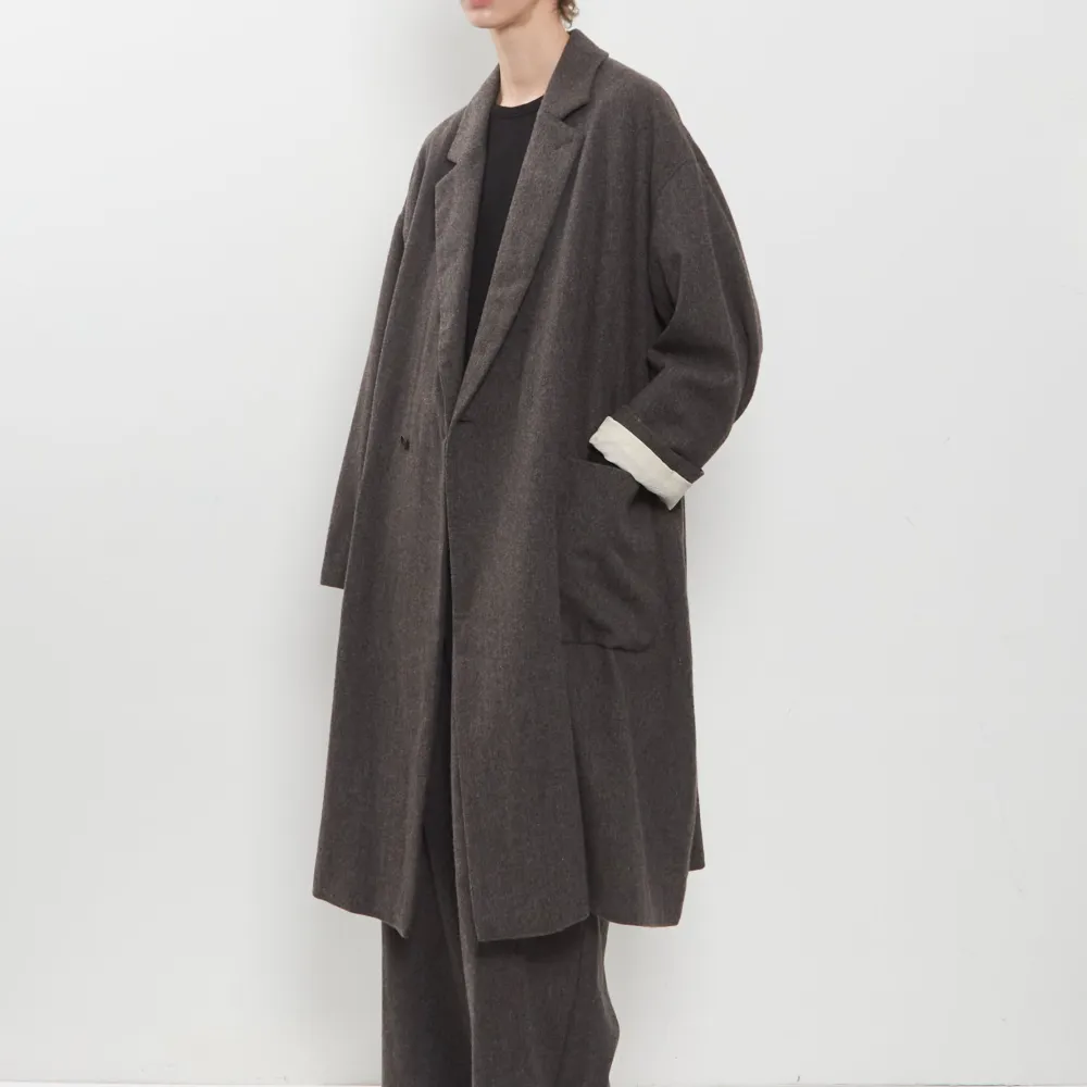 Women's Oversized Notch Lapel Tweed Coat
