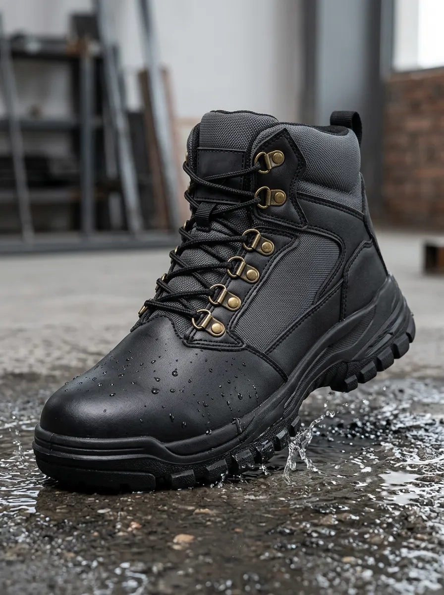 Rugged Tactical Non-Slip Men's Waterproof Work Boots