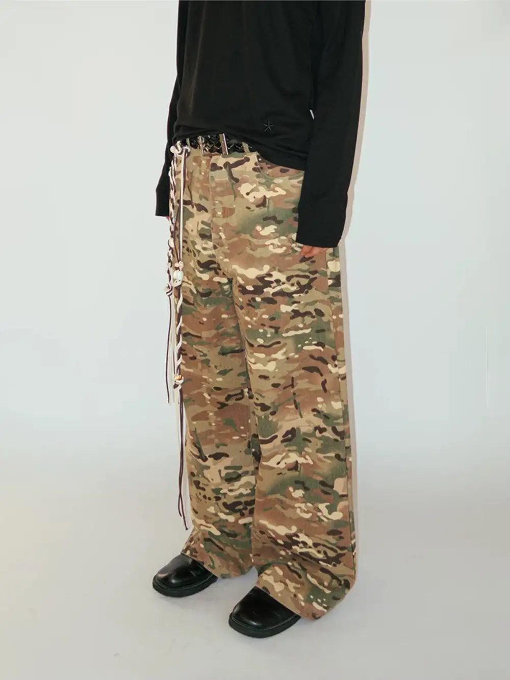 Straight-Leg Camouflage Pants