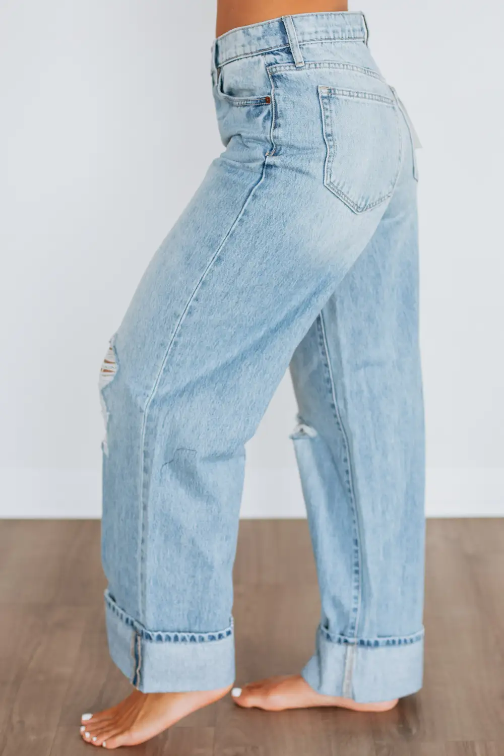 Women's High Rise Wide Leg Baggy Fit Jeans