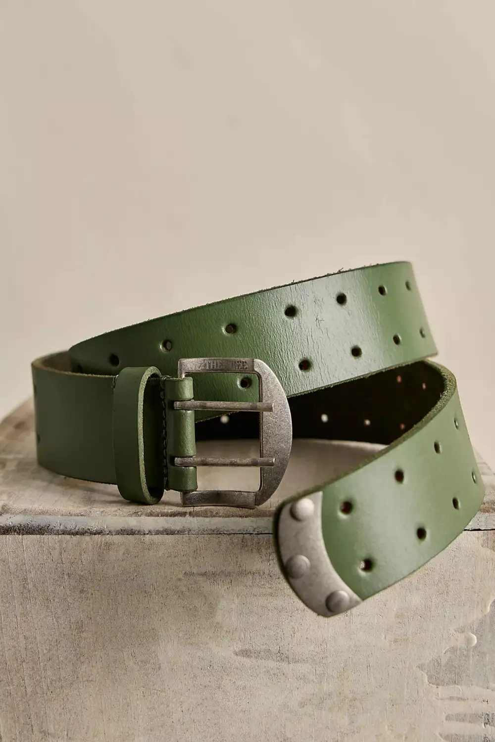 Double Cross Leather Belt