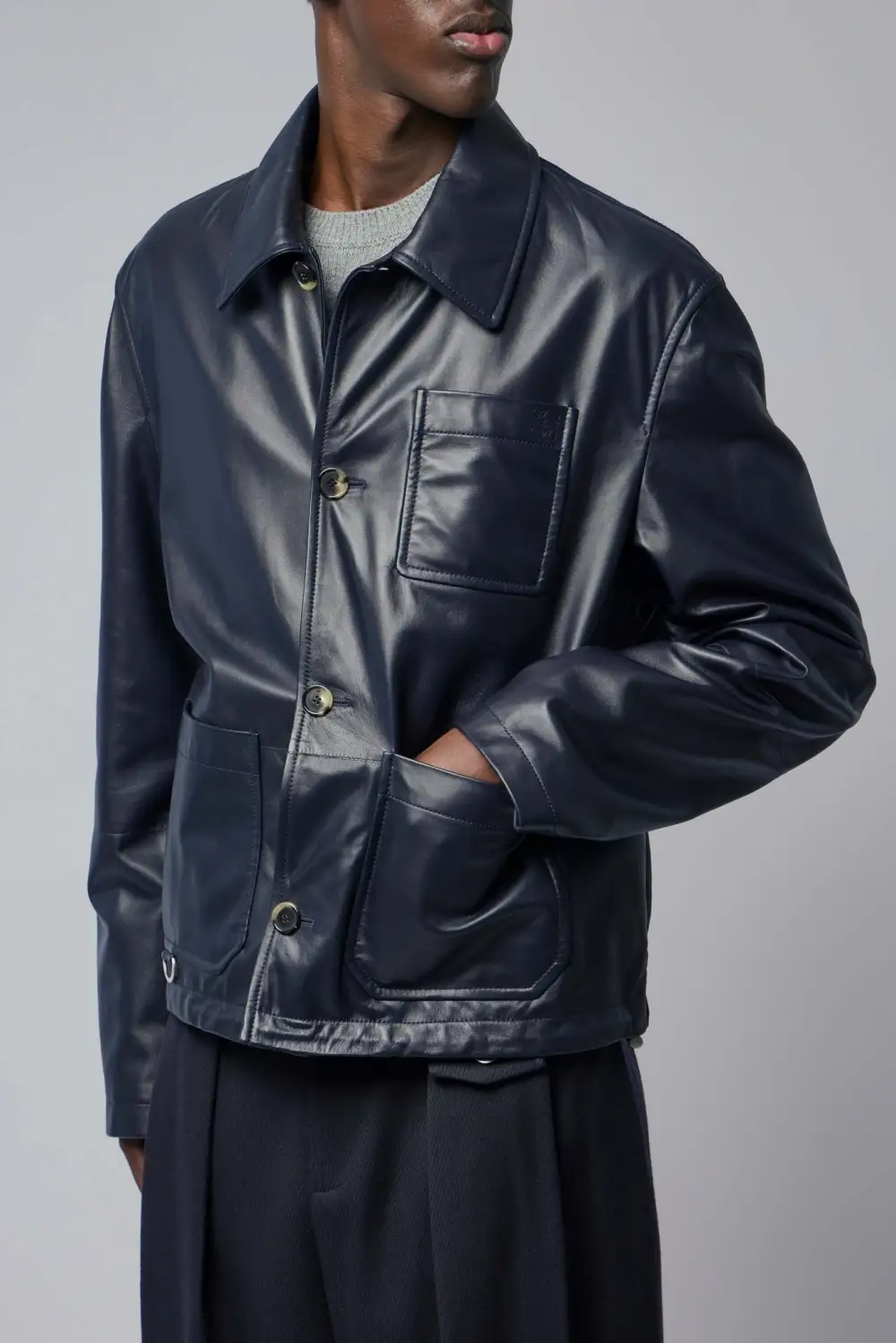 Leather Workwear Jacket