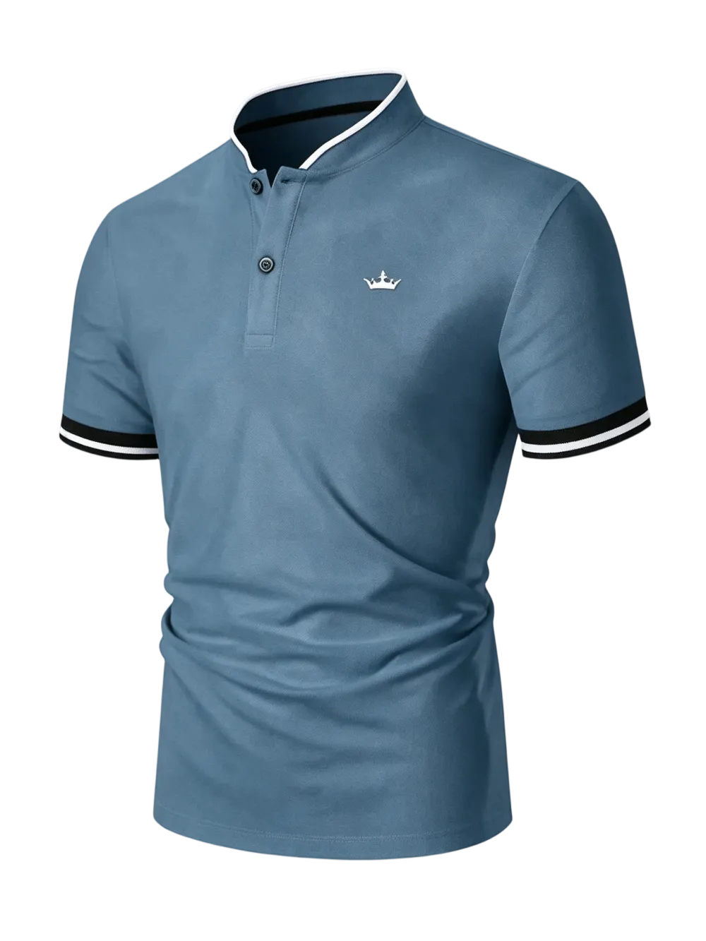 Men's Regular Fit Contrast Trim Polo Shirt Golf Polo Shirts